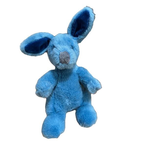 GUND Vintage Plush Blue Rabbit Bunny 12 Inches Stuffed Animal Toy Very Soft - Picture 1 of 6